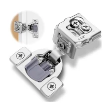 DecoBasics 60 Pack 1-1/2" Overlay Soft Close Cabinet Hinges for Kitchen Cabin...