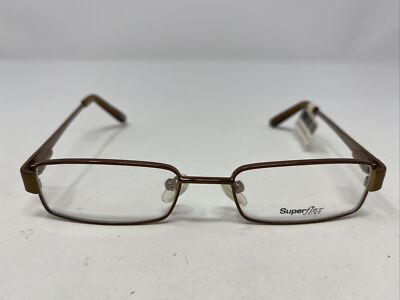 Superflex Kids 92 C.1 44-16-120 Dark Brown Metal Full Rim Eyeglasses Frame XU40