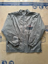 Adidas Windbreaker Jacket Size XL Gray Full Zip 90s Vintage