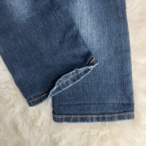 Unionbay Crop Jeans 9 Blue Distressed Denim Stretch Juniors Measures 30 x 22 - Picture 6 of 8
