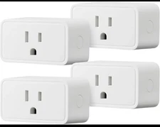 Amazon Basics Smart Plug, Works with Alexa Only, 2.4 Ghz Wi-Fi, No Hub Required,