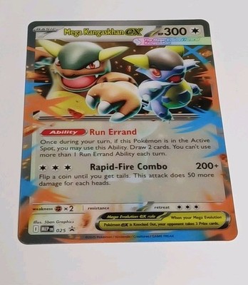 Mega Kangaskhan Ex - MEP025 - Oversized Jumbo Promo Card | eBay