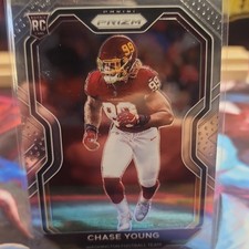 2020 Panini Prizm Rookie Chase Young Washington Commanders #383 NFL Card. rookie card picture