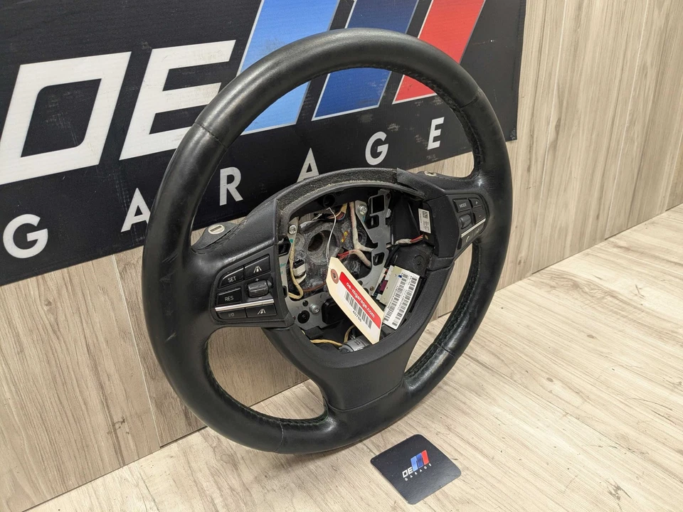 *11-15 OEM BMW F01 F02 Alpina B7 B7L Volante Cuero Calefacción Negro Foto 2 de 4