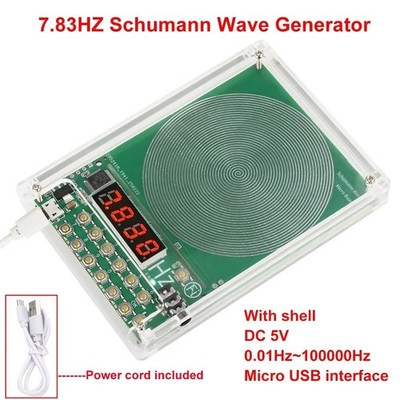 For Schumann Wave Generator Pulse Sine Frequency+Audio Output Connector+Case**