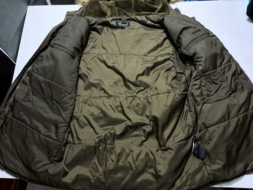Schott Bros NYC Parka Coat Jacket Extreme Cold Weather N-3B Faux Fur Mens Medium - Picture 17 of 23