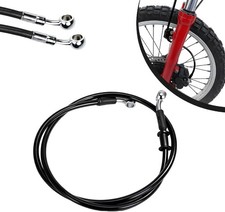 Motorrad Bremsleitung Stahlflex 60 cm schwarz...
