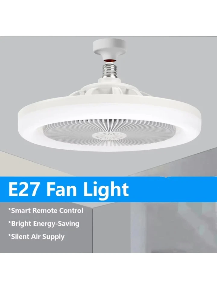 Ventilatore a Soffitto con Luce LED - Bianco 3 Velocita! - Immagine 2 di 4