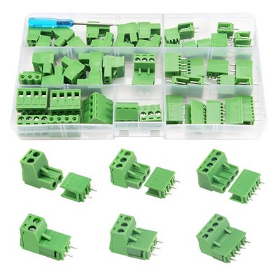 25 Paare PCB Mount Screw Klemmenblock Pluggable, 5.08mm 2 Pin / 3 Pin /4 Pin