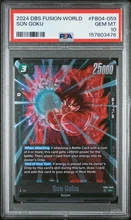 2026-08-05 · $55 · 2024 Dragon Ball Fusion World Ultra Limit Son Goku PSA 10 #FB04-059