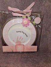 Carter  s Just One Year Little Girls Baby Handprint  Footprint Kit  Frames New