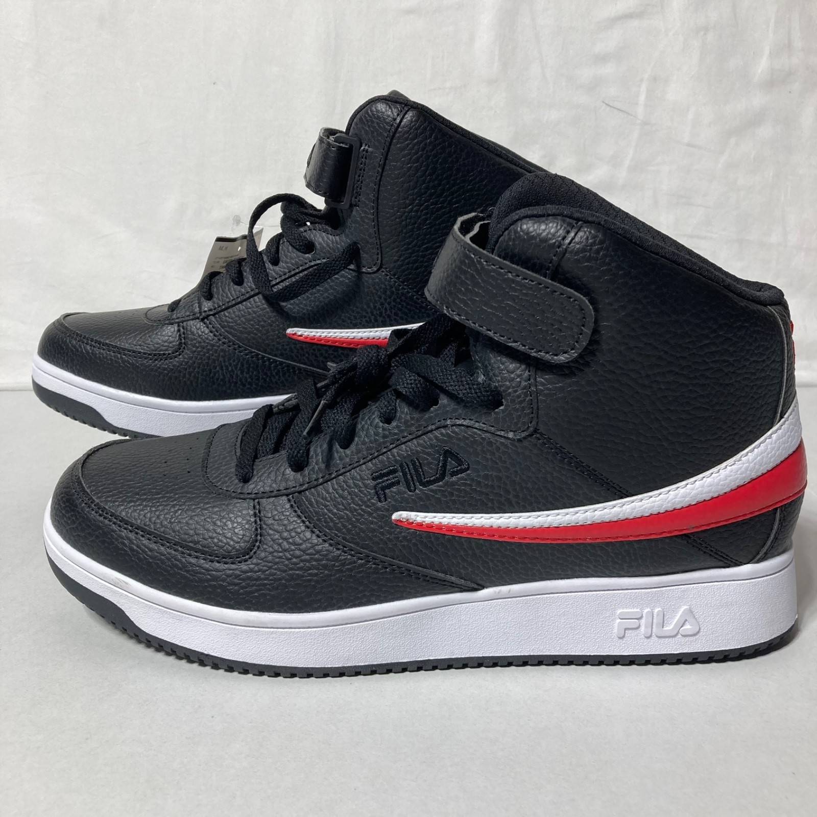 SAOLA NUOVE scarpe Fila A High sneakers uomo taglia 13 nero bianco rosso 1CM00540 014