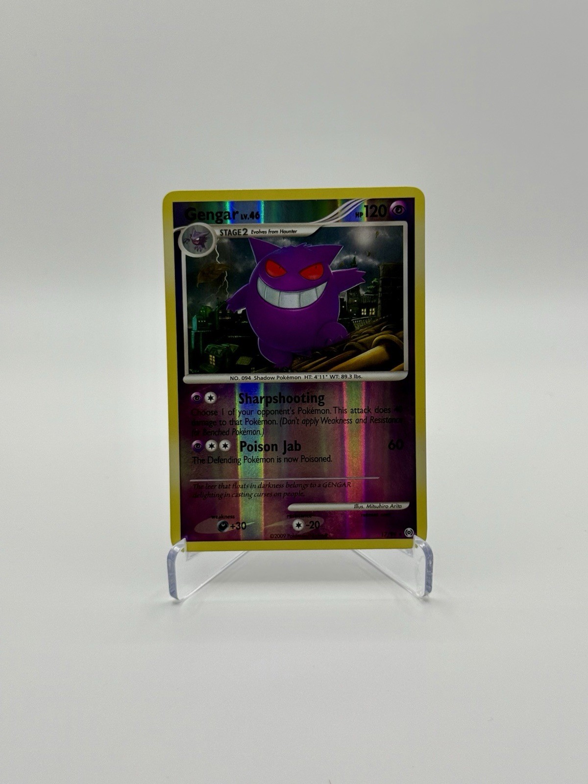 Gengar 17/99 Reverse Holo Platinum Arceus Pokémon Card NM