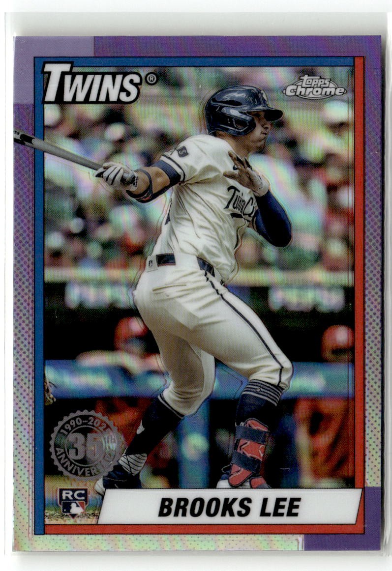 2025 Topps Chrome #90CB-20 Brooks Lee 1990 Topps Baseball 35th Anniversary