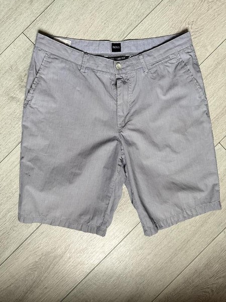 Men Hugo Boss Shorts Blue Cotton 32