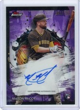 2024 Topps Finest Purple Refractor /125 Mason McCoy #FA-MMC Rookie Auto RC