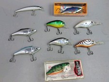Lot 9 Rapala Fishing Lures Rat-L-Trap Floater Sinker Rattler Mix