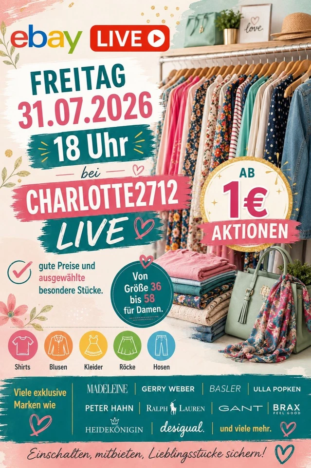 FRIDAY SHOPPING SALE! Für Damen ab Größe 36 bis 58