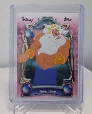 2025 Topps Disney Wonder King Triton #40 Tier One Little Mermaid Animation +
