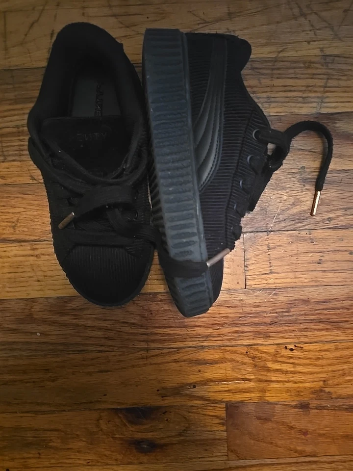 Talla 3 (PS) PUMA Creeper Phatty x Fenty Low Negro Foto 4 de 4