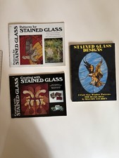 Lot 3 Stained Glass Pattern Books Creating with Stained Glass Walton Designs