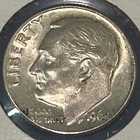 1964 D Roosevelt Dime 90% Silver **Free Shipping**