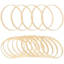 10Pcs DIY Bamboo Wreath Rings Circle Dream Catcher Bamboo Rings