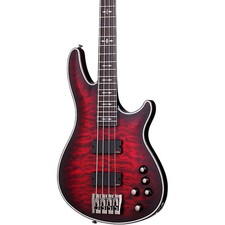 Schecter Hellraiser Extreme-4 Electric Bass Guitar Satin Crimson Red Burst