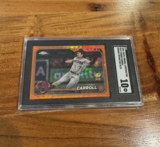Corbin Carroll 2024 Topps Chrome Logofractor Orange /25 Rookie Cup SGC 10 [PSA]