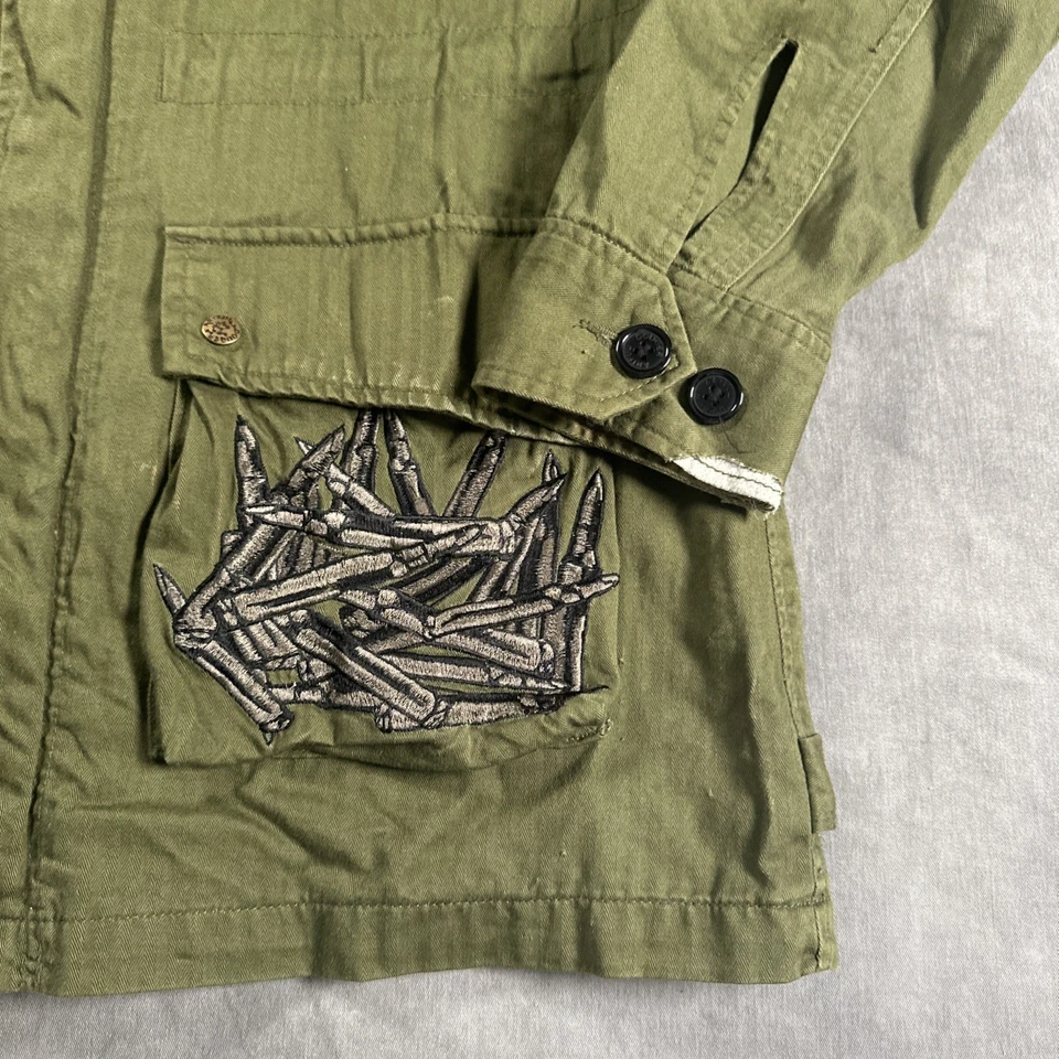 Chaqueta Militar De Colección Y2K Artful Dodger Oliva Hip Hop Rap Talla GRANDE Foto 2 de 4