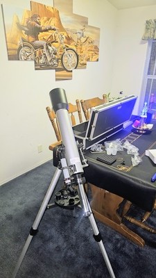 Meade 209003 Instruments Infinity 70mm AZ Refractor Telescope Book & hardcase