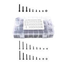 1260 Pack M2 M3 M4 Stainless Steel Screws, Nuts, Bolts and Flat Washer Sets