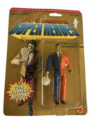 Vintage 1990 ToyBiz DC Comic Super Heroes Action Figure - Two-Face - New on Card