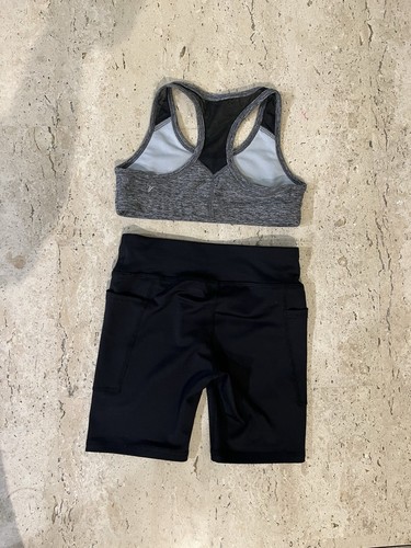Girl’s Athletic Set Size 6 Athletic Works Shorts & Old Navy Sports Bra - Picture 2 of 4