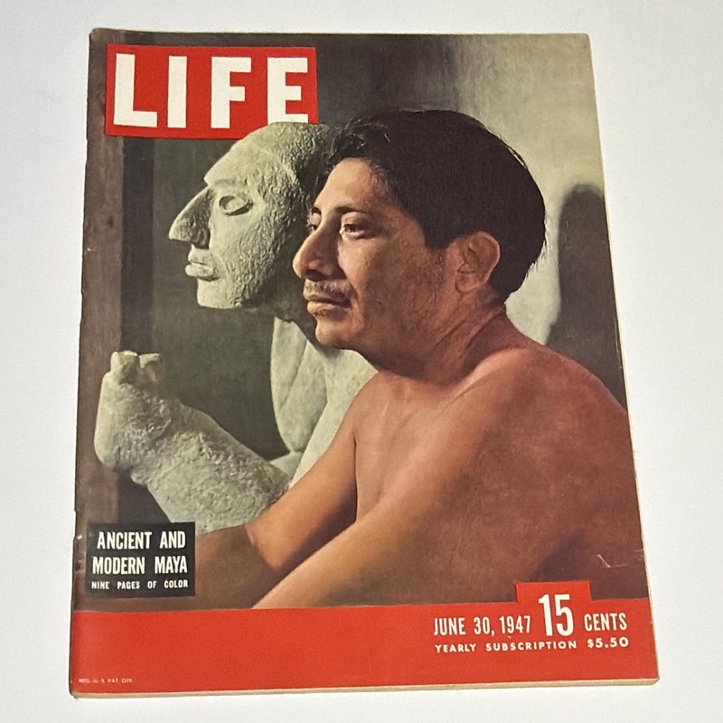 LIFE Magazine June 30 1947 Issue Illustrated English News Topic Maya