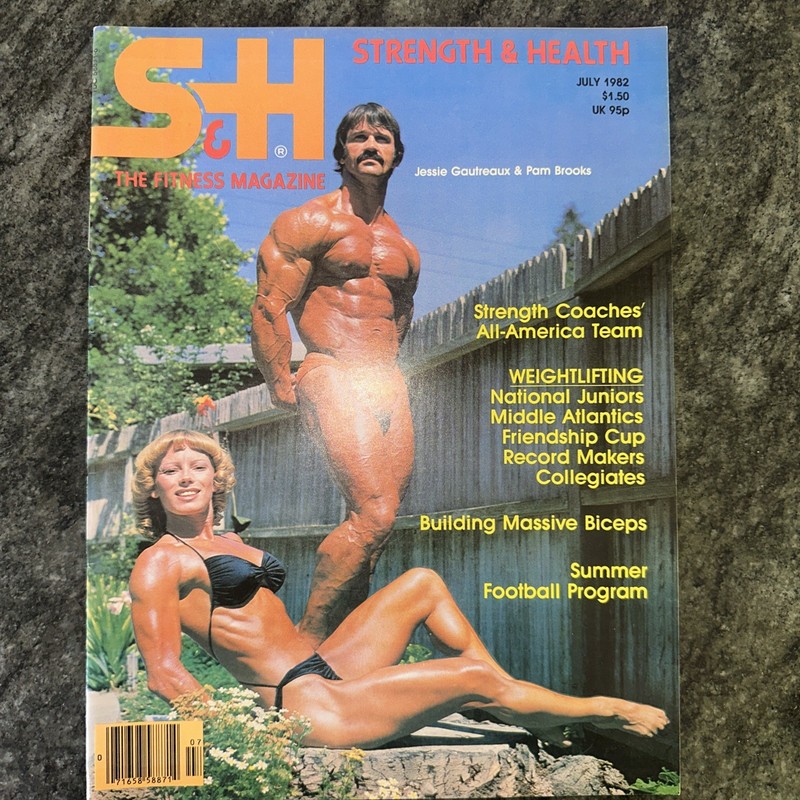 Strength & Health Mag Jessie Gautreaux Pam Brooks July 1982 032621nonr