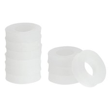 Silicone Gasket 12mm OD 6mm ID 3mm Width VMQ Seal Rings Washer, White 10Pcs