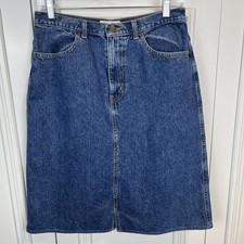 Vintage Eddie Bauer Denim Skirt Size 10 Cotton