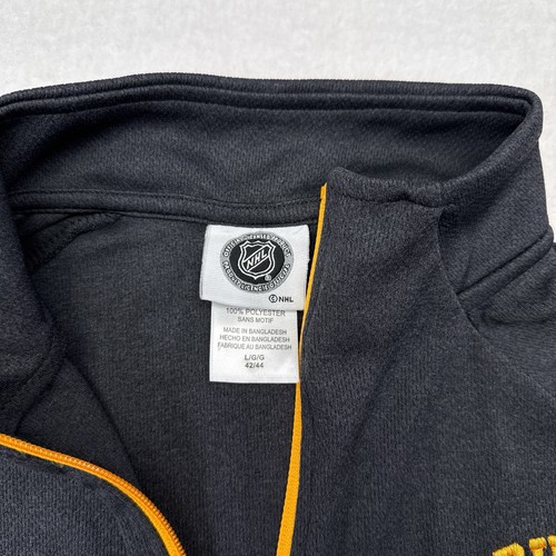 Boston Bruins Pullover Sweater Mens Size Large NHL Hockey 1/4 Zip Casual NEW - Picture 4 of 10