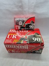 10 Pack New Sealed - Maxell UR-90 Normal-Bias Cassette Tapes