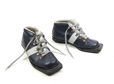 Alaska Eurosuole Cross Country Ski Boots Blue White Top Comfort 75mm