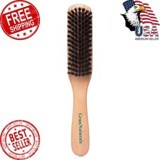 GranNaturals Boar Bristle Slick Back Hair Brush - Large Soft/Medium Smoothing...