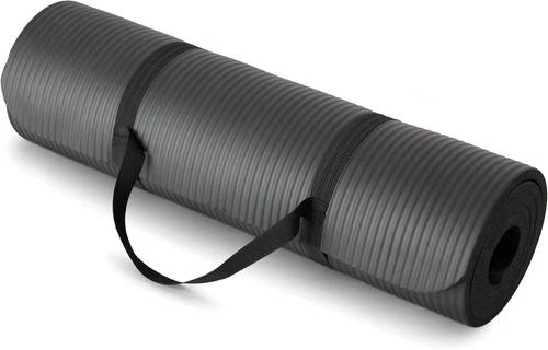 Extra Thick Exercise Yoga Mat with Carrying Strap deal from eBay