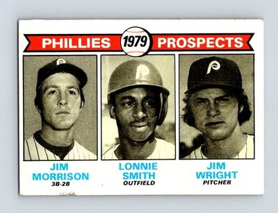 1979 Topps #722 Phillies (Jim Morrison / Lonnie Smith / Jim Wright) Phillies RC
