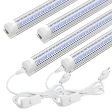 T8 3FT 4FT 5FT 6FT 8FT LED Tube Light Bulb 6500K Linkable LED Shop Light Fixture