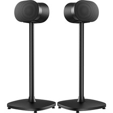 32" Tall All-Metal Floor Speaker Stands Pair with Cable Management for Era