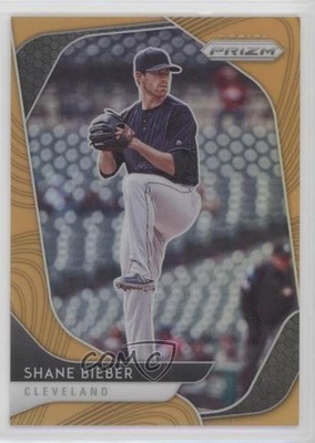 2020 Panini Prizm Neon Orange Prizm 6/100 Shane Bieber #36 05w8