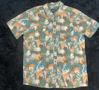 <!--F#f_0-->Patagonia Steer man Shirt Hawaiian Button Up Mens Size L Tropical Design 821<!--F/-->