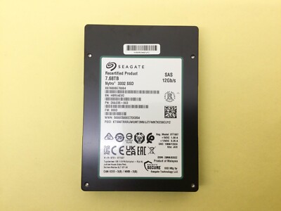 Seagate Nytro 3332 7.68TB SAS 12Gbps 2.5in ENT SSD XS7680SE70084