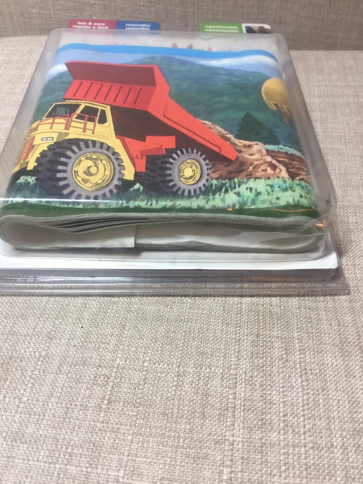 EN CONSTRUCCIÓN Pelar y Pegar PAPEL PINTADO BORDE Niños Camiones Volquete Dozer Decoración Foto 4 de 4